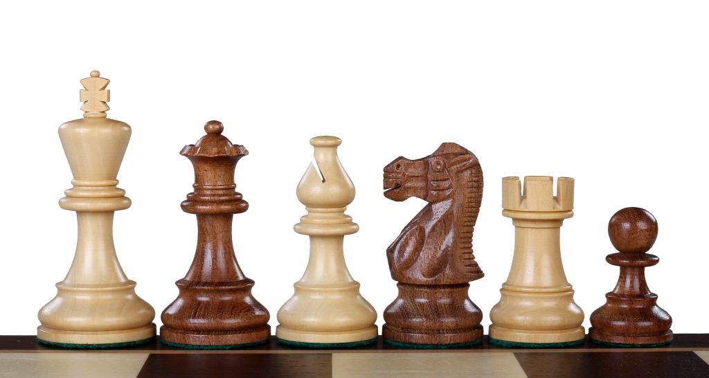 American Classic Chess Pieces 3.75" - Acacia Boxwood Weighted Staunton Set – image 3