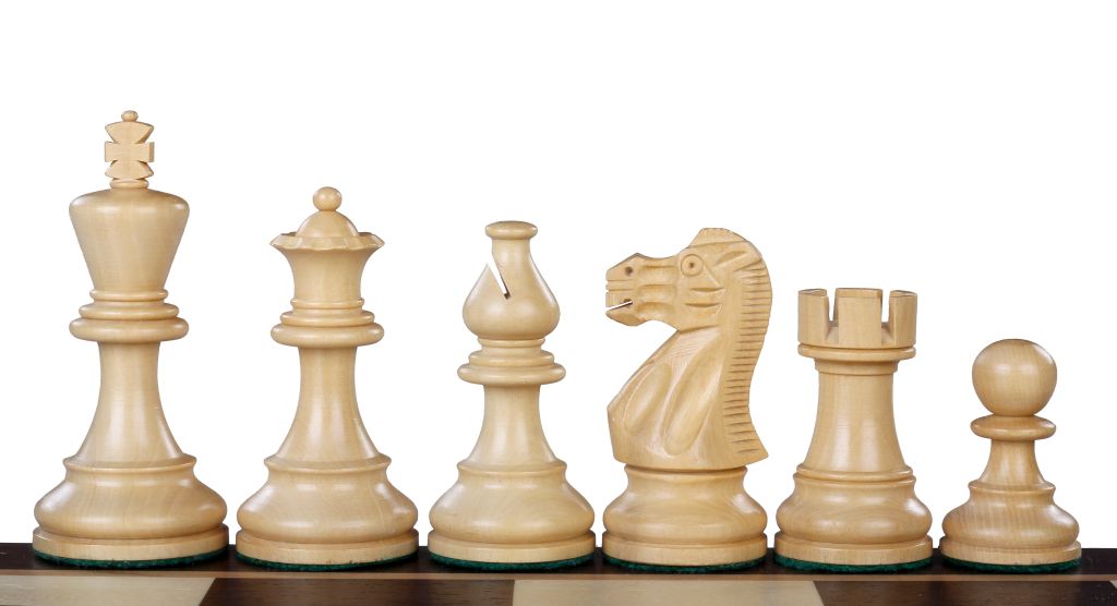 Classic Staunton Chess Pieces 3" – Acacia & Boxwood Weighted Compact Set – image 4