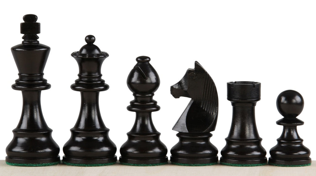 Timeless Chess Set – Walnut Board 50mm with Notation & King 90mm – image 4