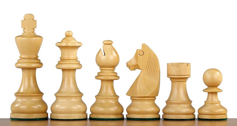 Tournament Chess Set No.6 – Black Board 58mm & German Knight 3.75" – image 4