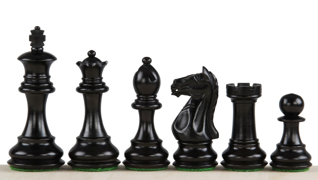 Oxford Chess Pieces 3.5" – Ebonized & Boxwood Weighted Premium Set – image 2