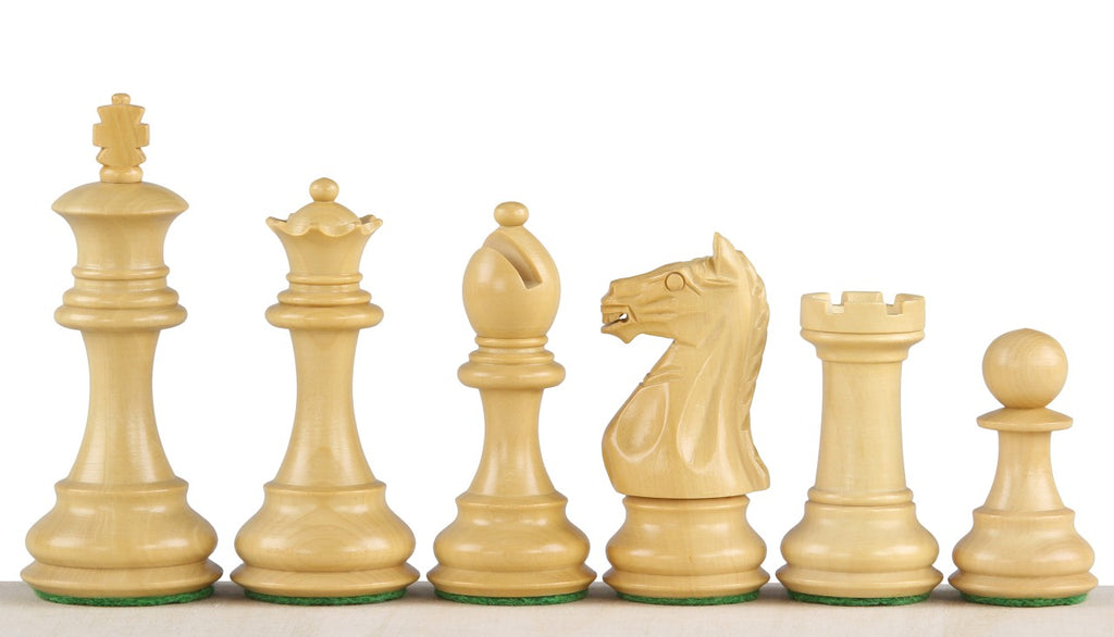 Oxford Chess Pieces 3.5" – Ebonized & Boxwood Weighted Premium Set – image 4
