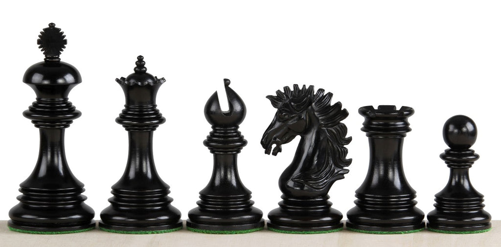 Sunrise Exclusive Chess Pieces 4" – Ebony & Boxwood Weighted Premium Set – image 2
