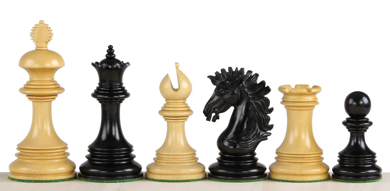 Sunrise Chess Pieces 3.75" - Ebony Premium Tournament Set – image 3