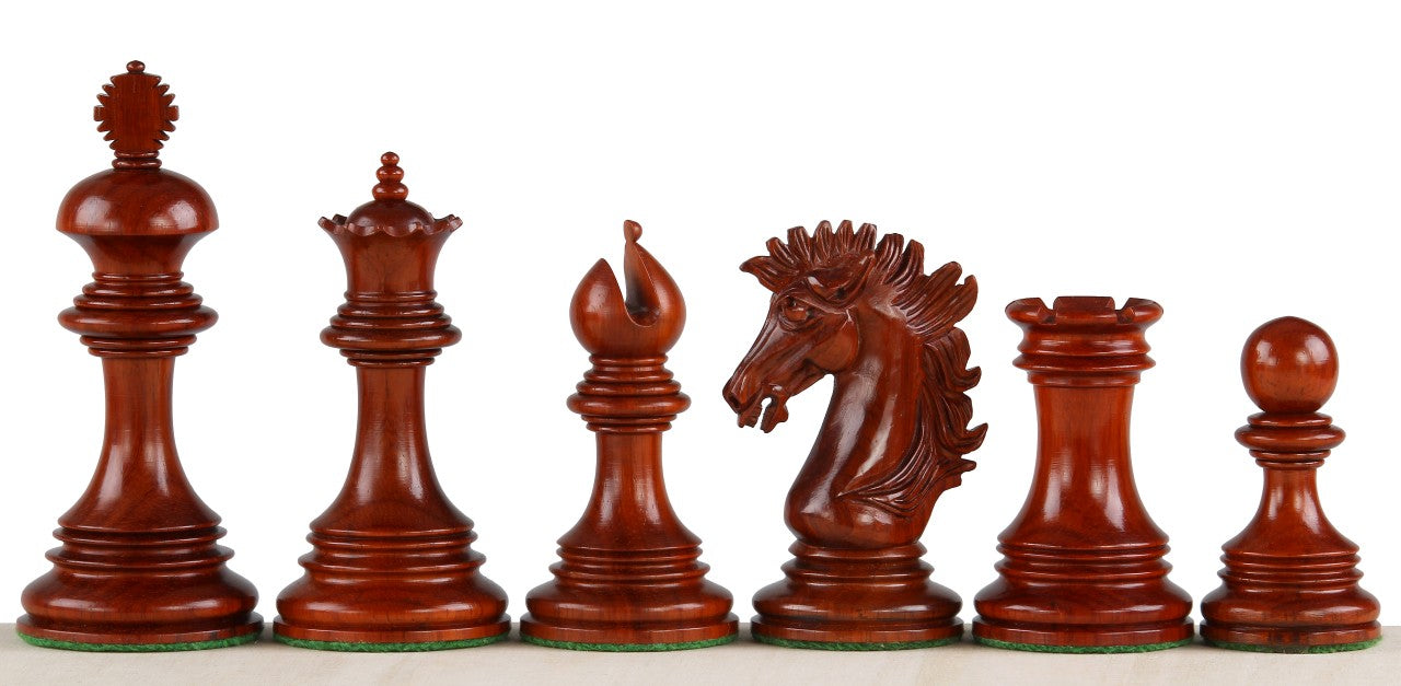 Sunrise Redwood Chess Pieces 4.25 inch - Premium Hand-Carved Wood – image 2