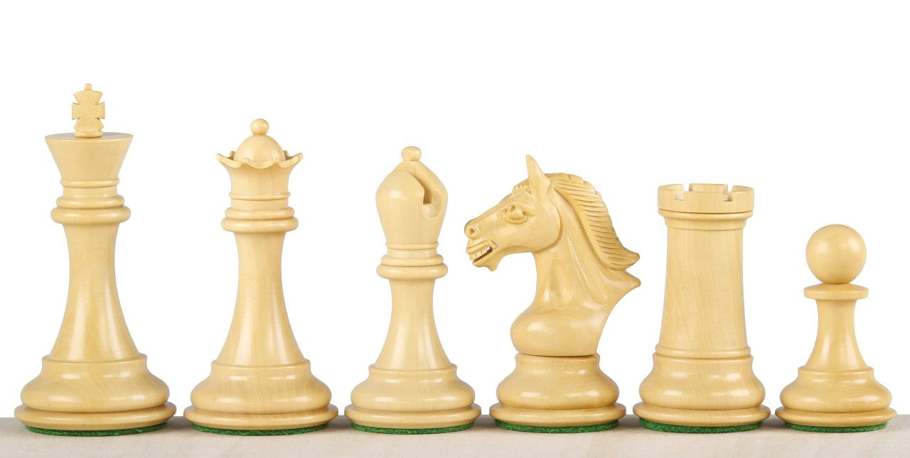 Derby Ebony Chess Pieces 4 inch - Premium Hand-Carved Wood – image 4