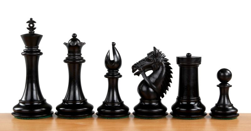 Made in America Chess Pieces 4" - Ebony Premium Tournament Set – image 3