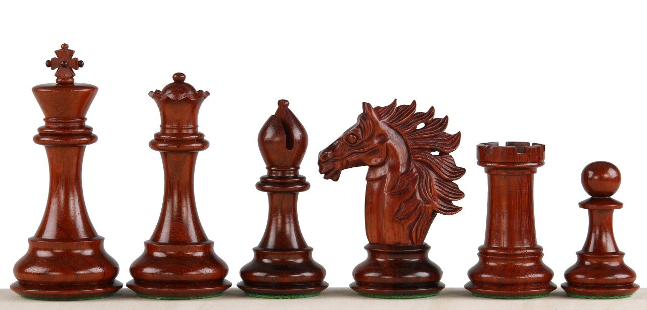 Baggio Redwood Chess Pieces 4 inch - Premium Hand-Carved Wood – image 2