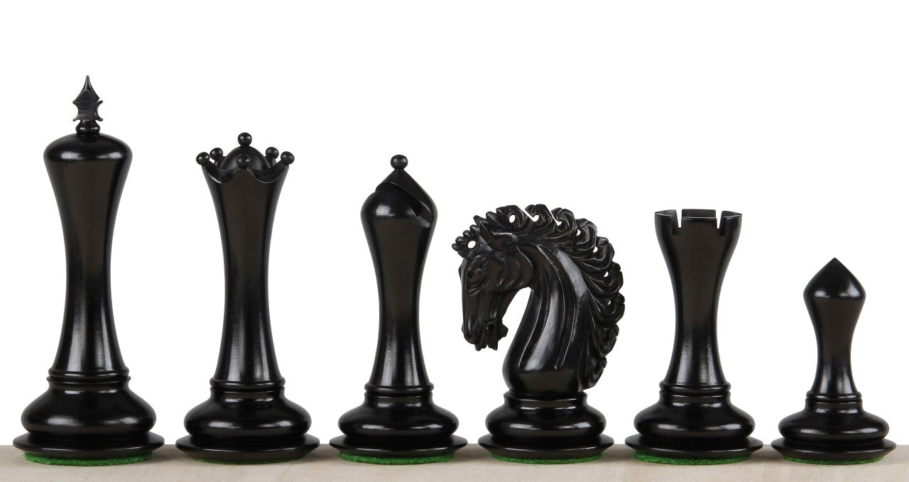 Empire Ebony Chess Pieces 4.25 inch - Premium Hand-Carved Wood – image 2