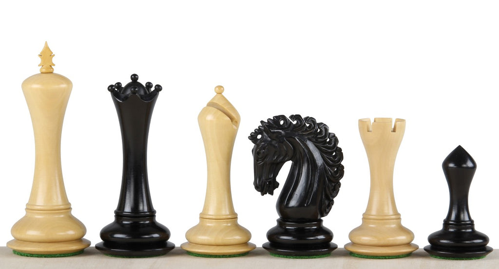 Empire Ebony Chess Pieces 4.25 inch - Premium Hand-Carved Wood – image 3