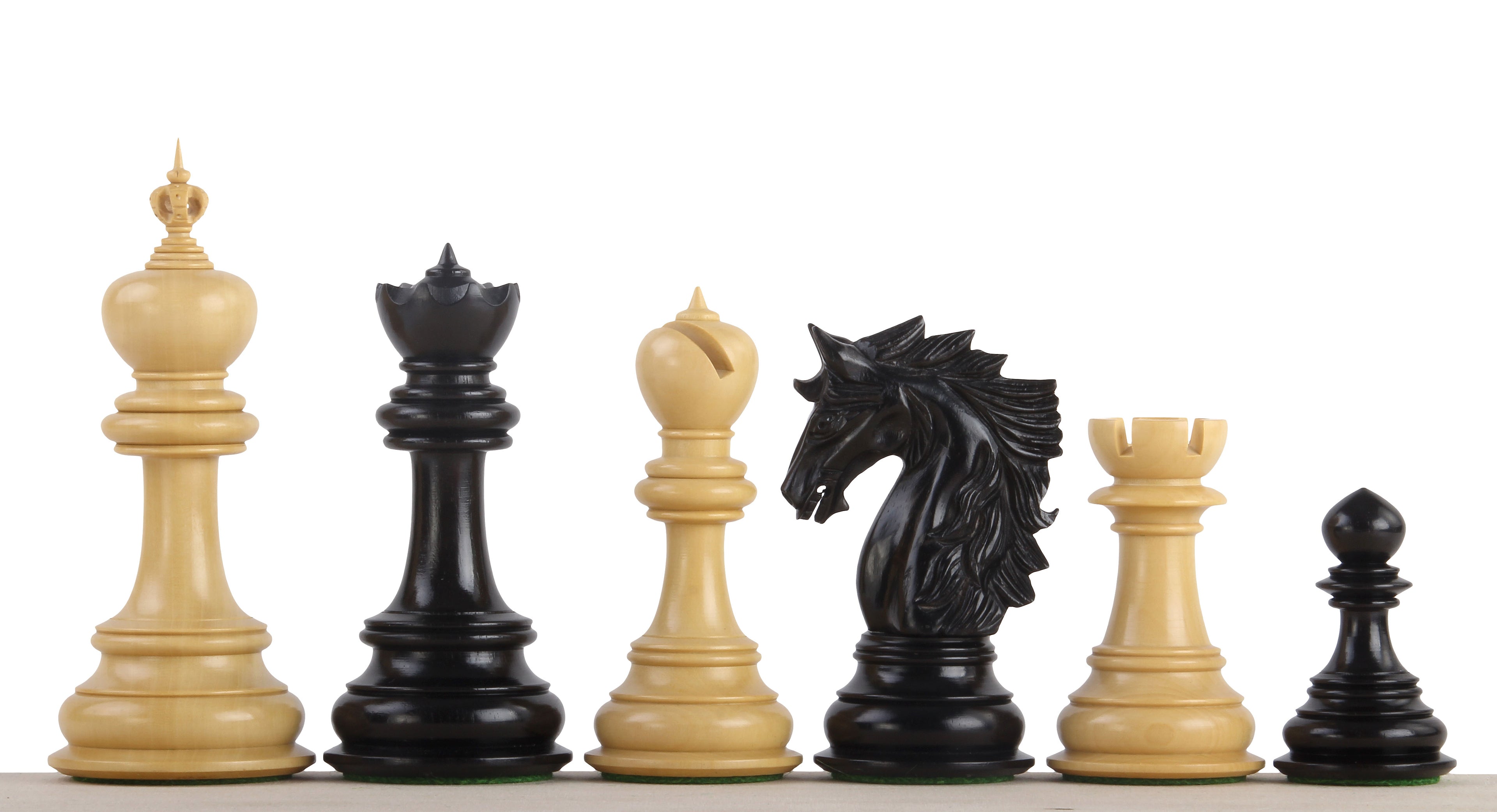Dubliner Chess Pieces 5" - Montgoy Ebony Premium Tournament Set – image 3