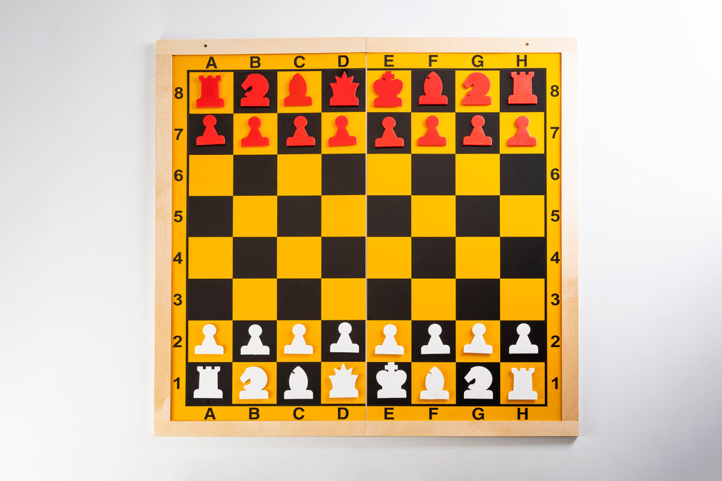 Magnetic Demonstration Chess Board 86cm – Foldable Metal Board with Pieces – image 2