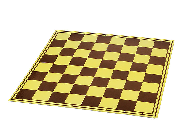 Cardboard Chessboard 55mm – Yellow & Brown Foldable Tournament Board – image 2