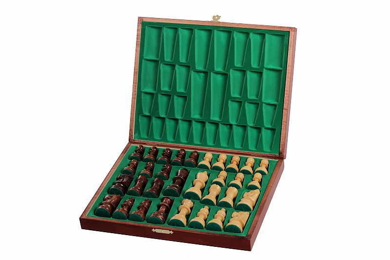 Wooden Chess Box Staunton No. 5 - Luxury Brown Storage Case – image 9