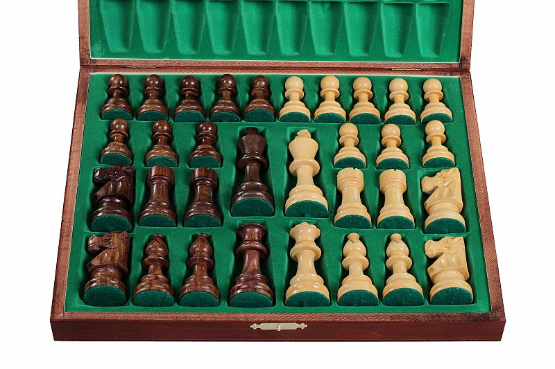 Wooden Chess Box Staunton No. 5 - Luxury Brown Storage Case – image 10