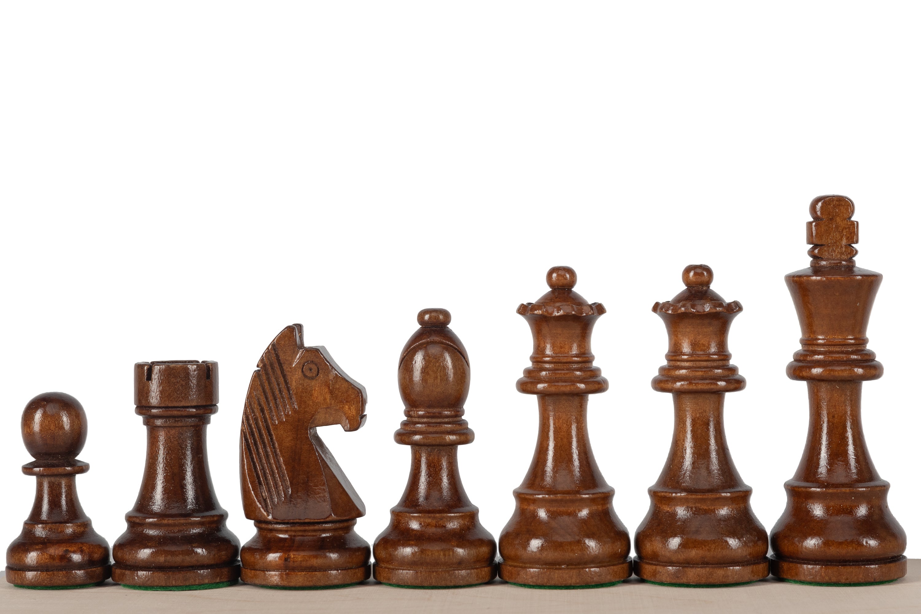 German Staunton No.5+ Chess Pieces — 98 mm King, Metal Weighted – image 3