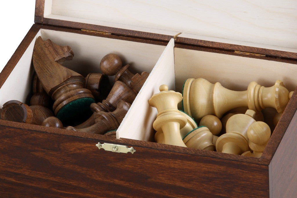 Chess Pieces Storage Box No.8 – Dark Wood Case 24x15x11cm – image 7
