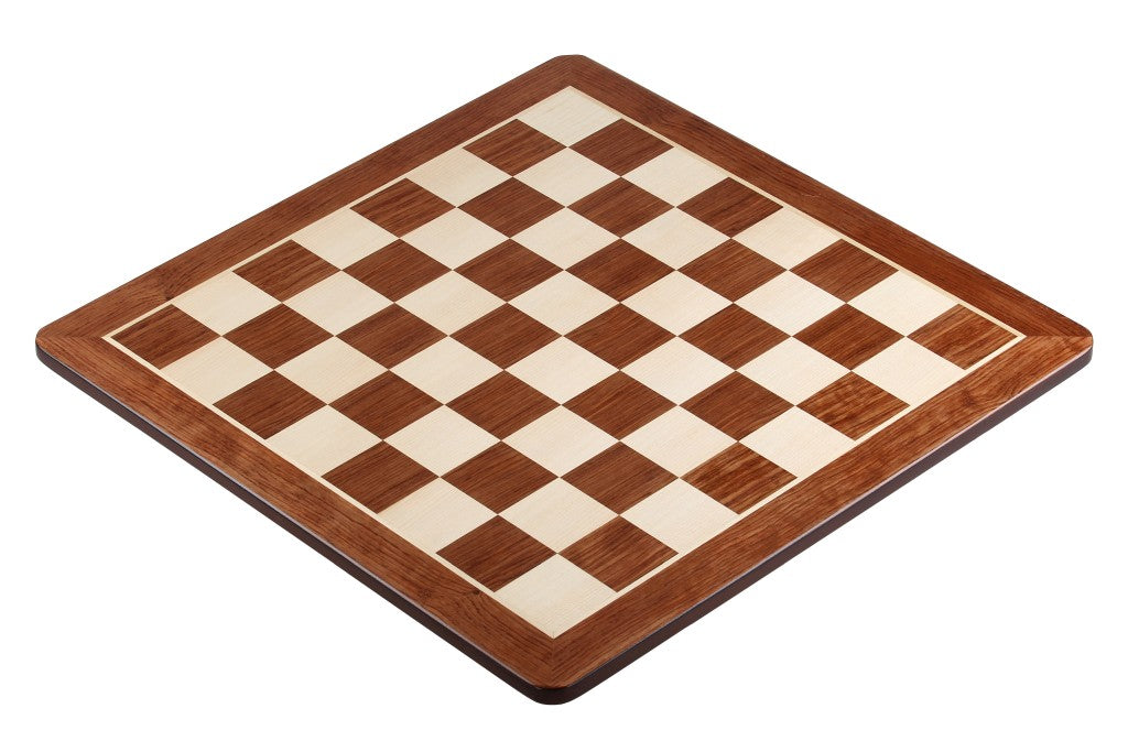 Chess Board 52×52 cm (55 mm squares) – Padauk & Maple (Round Corners), without Notation – image 2
