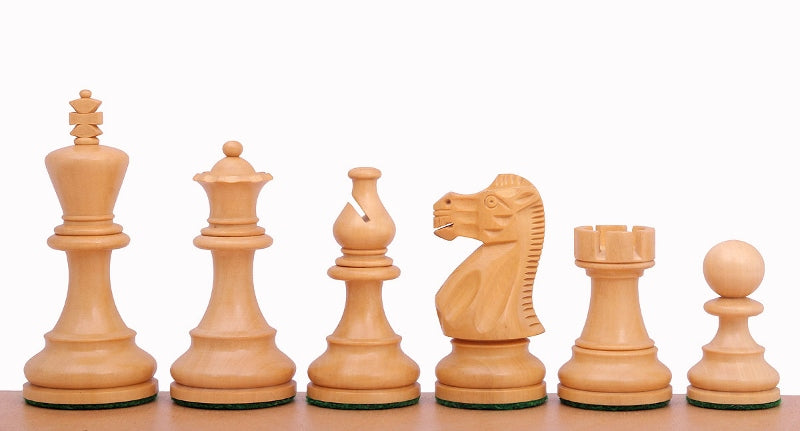 Chess Set – Walnut/Maple Board 45mm + American Classic 3" Ebony Pieces – image 4