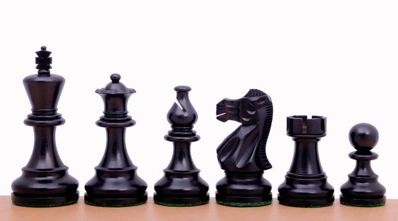 Chess Set – Ebony/Maple Board 45mm + American Classic 3" Pieces – image 5
