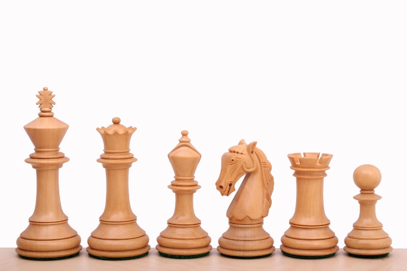 Colombian Chess Pieces 4" – Ebonized & Boxwood Weighted Premium Set – image 3