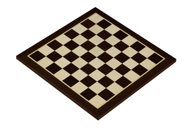Chess Board 38mm Wenge/Maple – Marquetry (No Notation)
