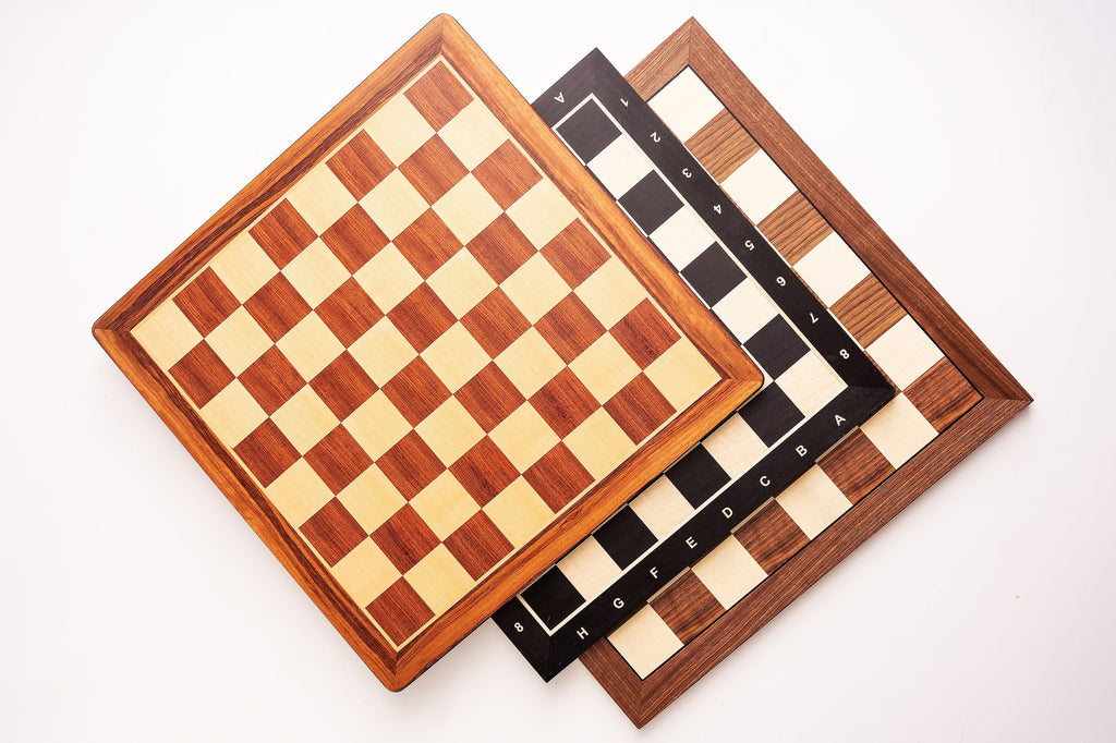Chess Board 48×48 cm – Ebony & Maple, without Notation – image 6