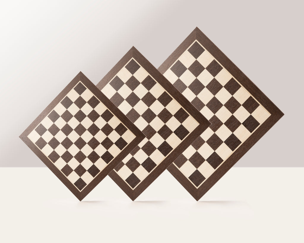 Chess Board 52×52 cm (55 mm squares) – Wenge & Sycamore, without Notation – image 3