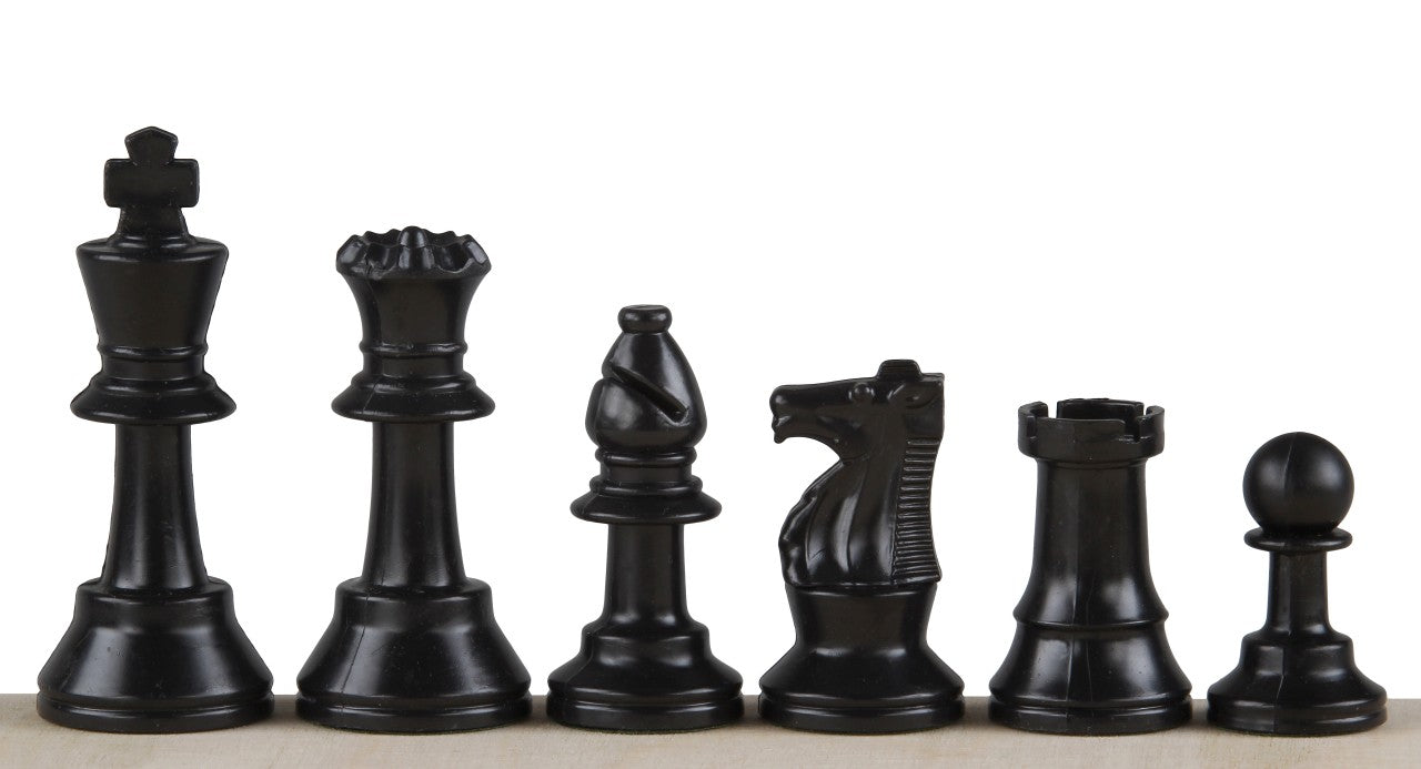 Plastic Staunton No.3 Chess Pieces 64mm – Analysis Size Set – image 2