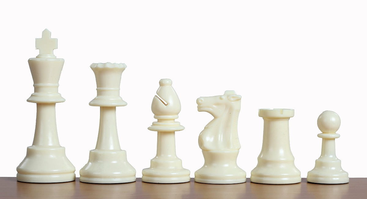 Plastic Staunton No.6 Chess Pieces 3.75" – Weighted Tournament Set – image 2