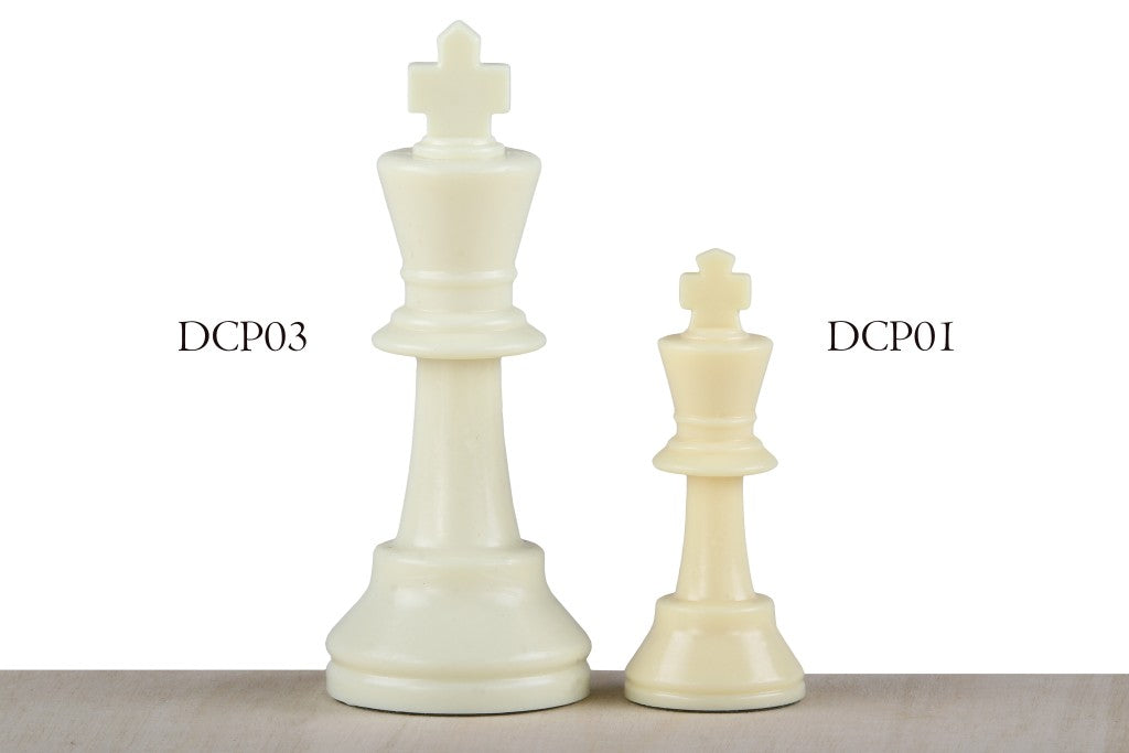 Plastic Staunton No.3 Chess Pieces 64mm – Analysis Size Set – image 5