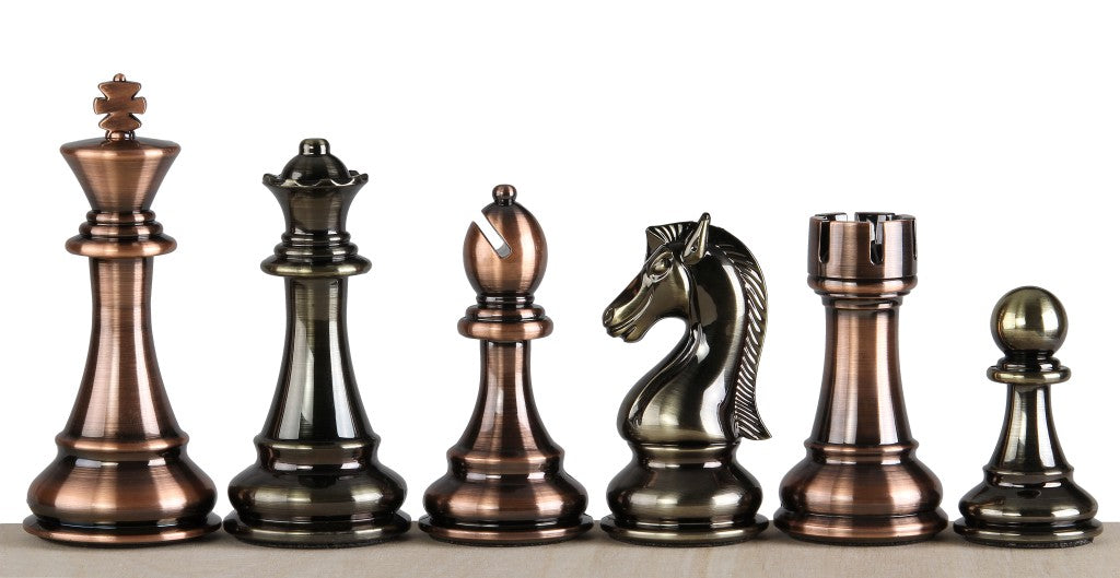 Chess Pieces 4.5" Weighted - Metallized Tournament Set