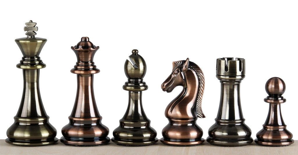 Chess Pieces 4.5" Weighted - Metallized Tournament Set – image 2