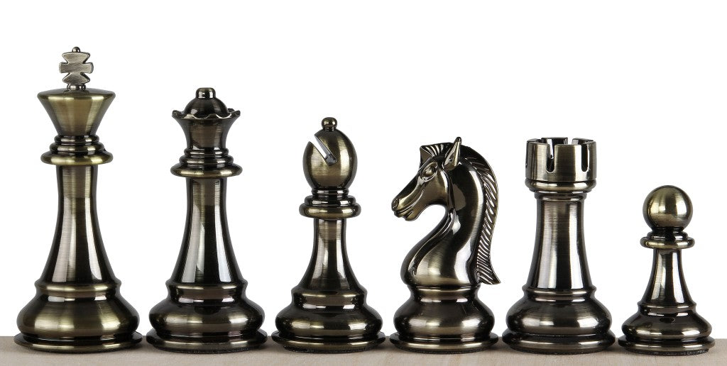Chess Pieces 4.5" Weighted - Metallized Tournament Set – image 4