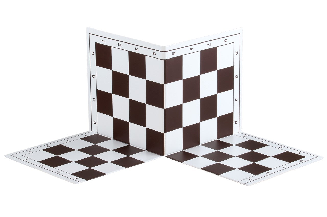 Plastic Folding Chess Board No.5 - Black & White Portable Board