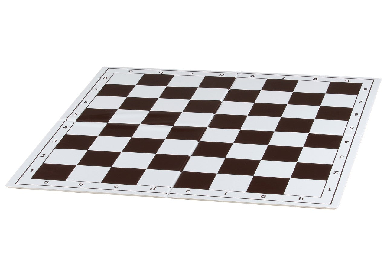 Plastic Double-Folding Chessboard No.4+ Black – Rigid Portable 45mm Board – image 2