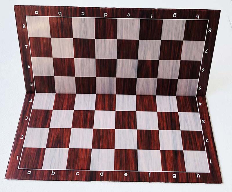 Plastic Folding Chess Board No.6 – 51cm Wood Imitation