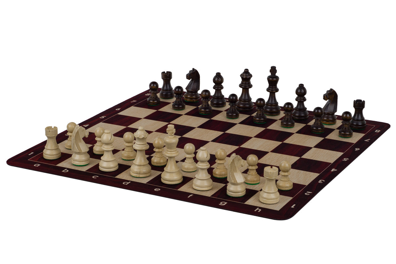 Roll-Up Chess Board No.6 – 51cm Mahogany, Anti-Slip Rubber – image 9