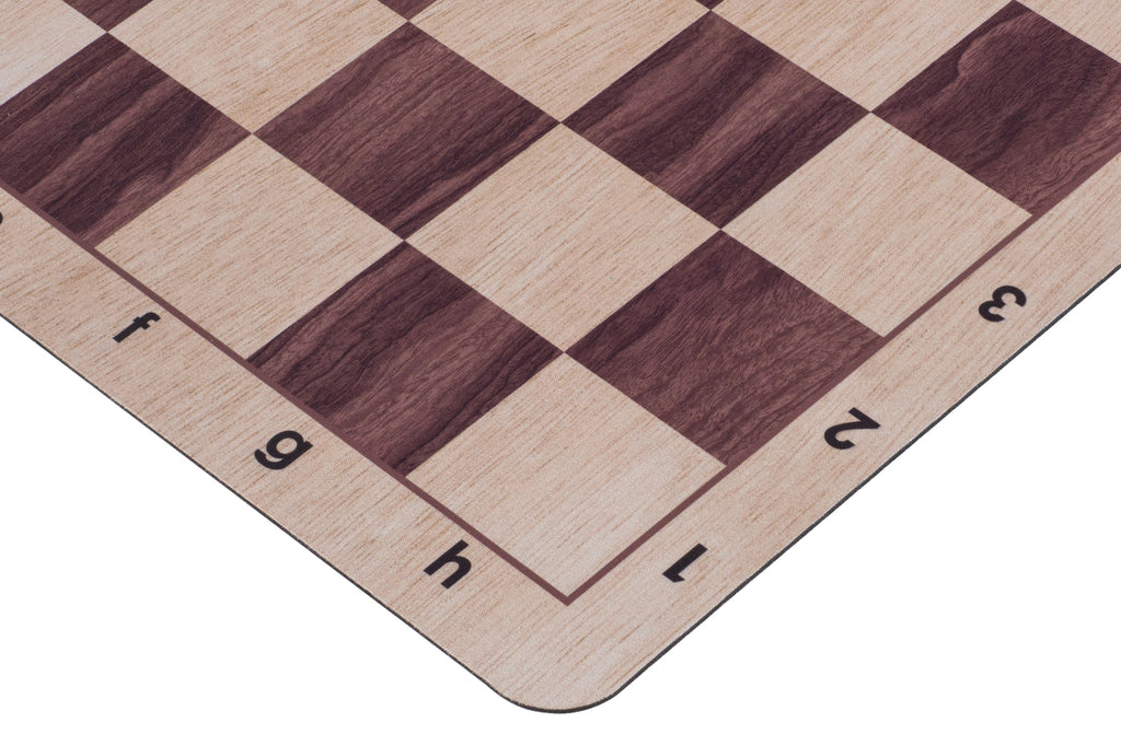 Roll-Up Chess Board No.6 – 51cm Light Wood, Anti-Slip Rubber – image 5