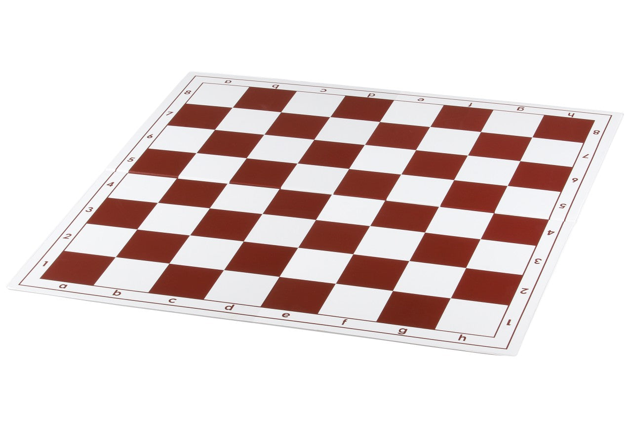 Plastic Chess Board Folding No.4+ - 45mm White/Red with Notation – image 3