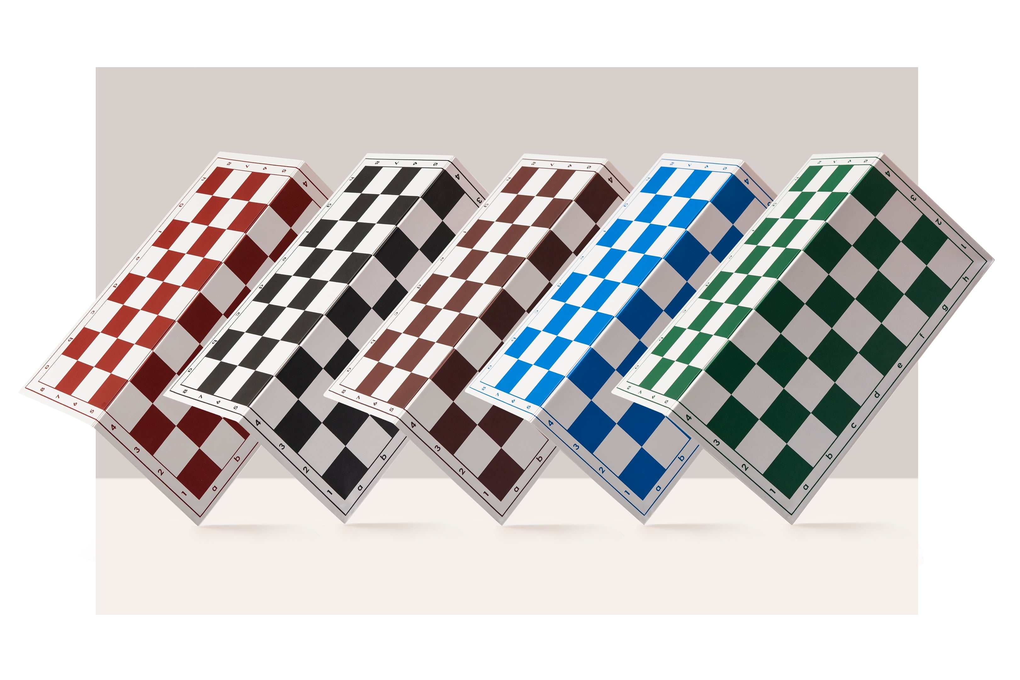 Plastic Chess Board Folding No.4+ - 45mm Green & White with Notation – image 5