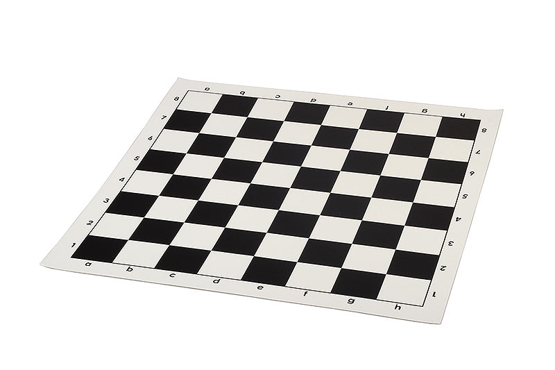 Chess Board Vinyl Roll-Up 17" 43cm Black - Tournament Standard 45mm Squares Portable – image 2