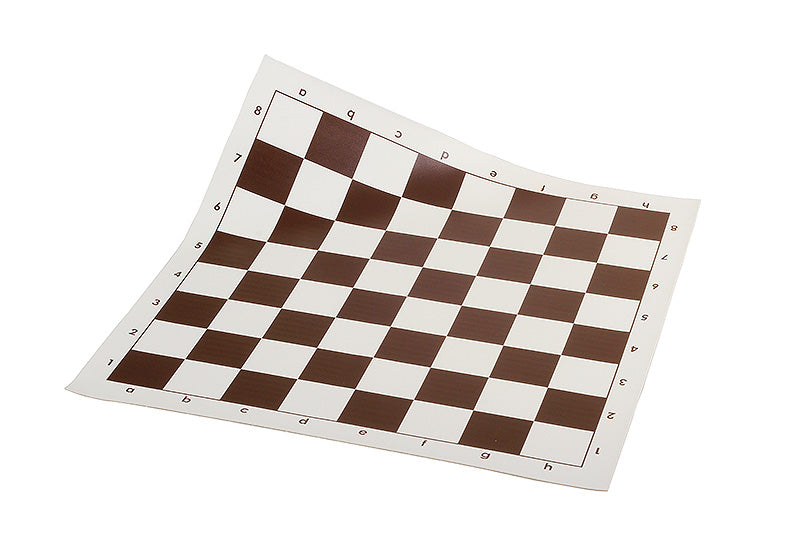 Vinyl Roll-Up Chessboard No.4 36cm Brown – Portable 38mm Squares – image 2