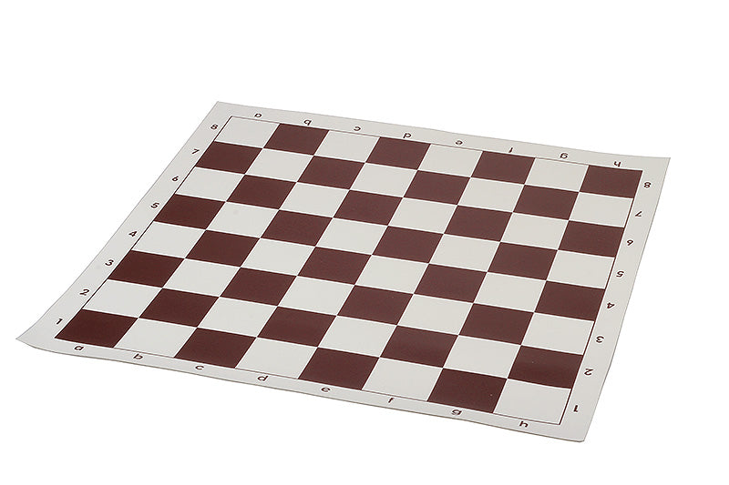 Vinyl Roll-Up Chess Board 55cm – Brown, 60mm Squares – image 2
