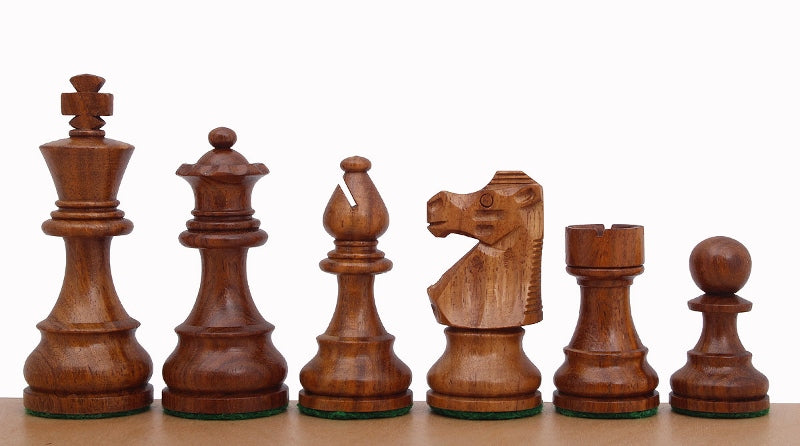 French Staunton Chess Pieces 3.75" – Acacia & Boxwood Weighted Tournament Set – image 2