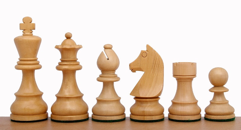 German Staunton Gold Tournament Chess Set No.5 - Acacia Boxwood with Mahogany Case – image 6