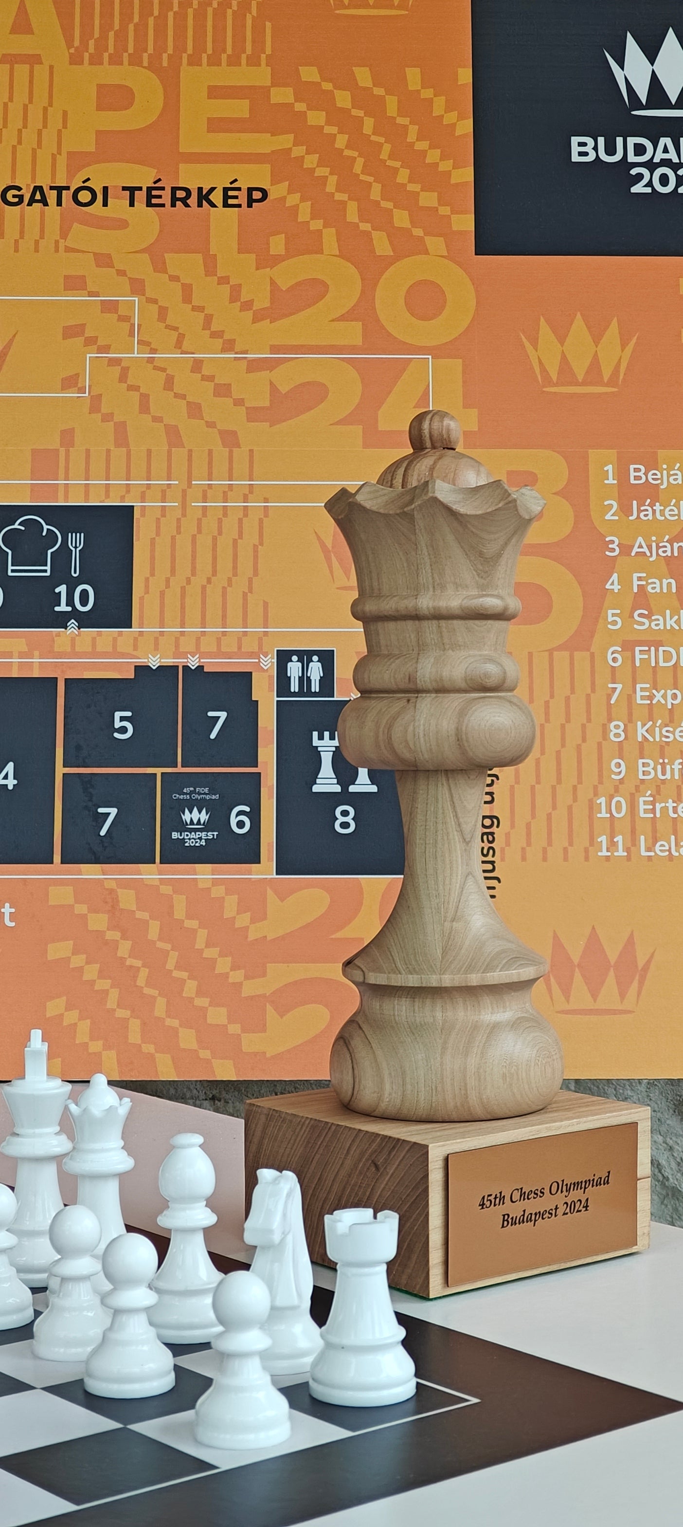 Chess Trophy Cup – Black Rook, Handcrafted Wood – image 3