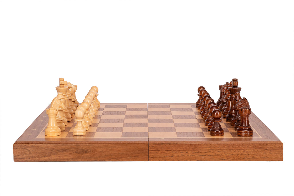 Magnetic Travel Chess Set — Walnut, 33×33 cm Wooden Folding Case – image 9