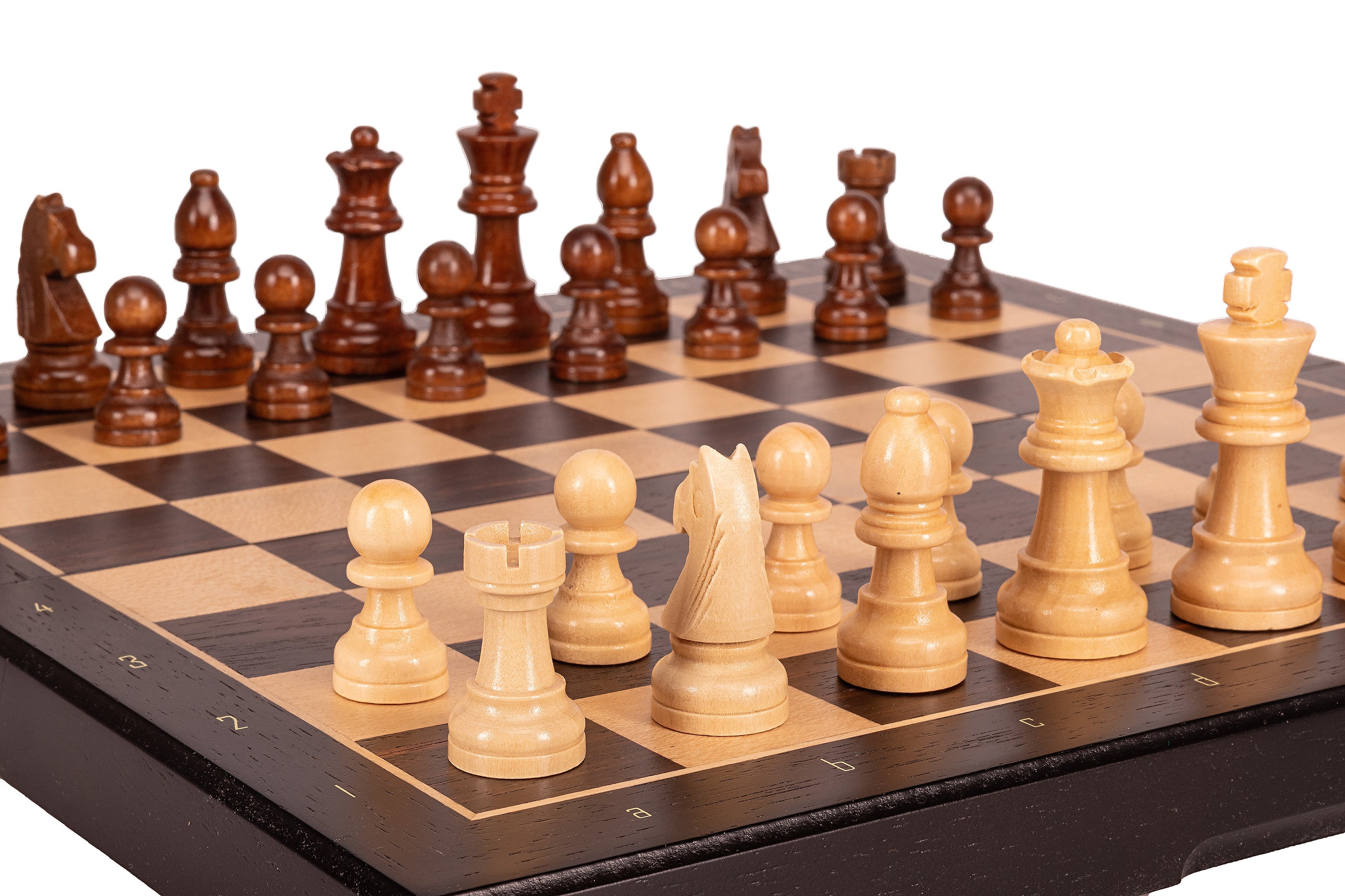 Magnetic Travel Chess Set — Black, 33×33 cm Wooden Folding Case – image 10