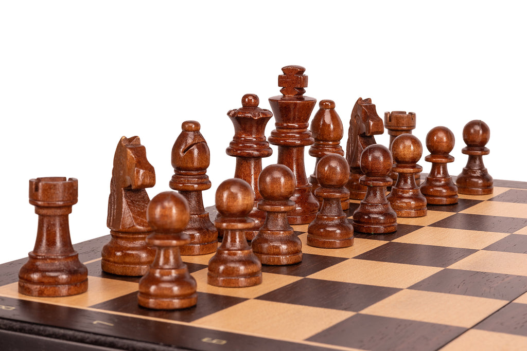 Magnetic Travel Chess Set — Black, 33×33 cm Wooden Folding Case – image 11
